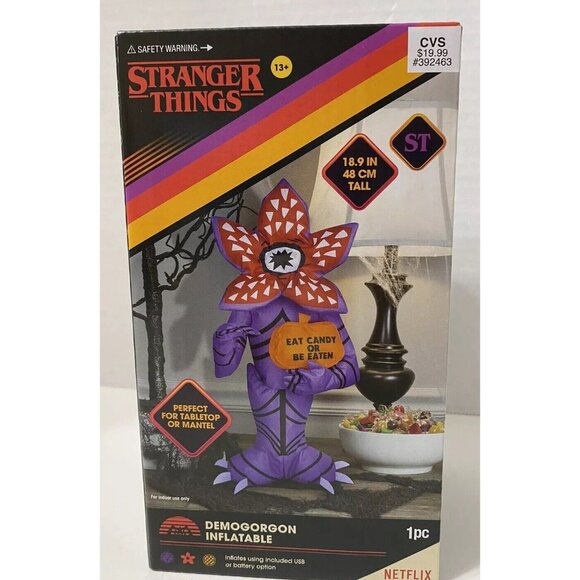 Gemmy Demogorgon Inflatable 19" Stranger Things USB or Battery Brand New - Picture 1 of 4